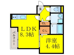 カーサラドリ博多南の物件間取画像